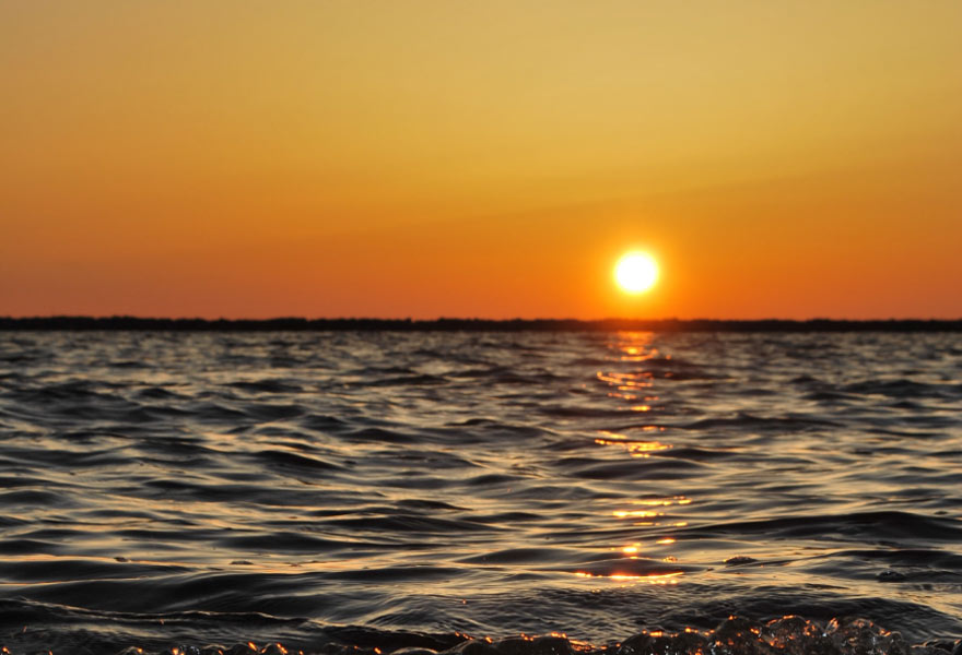 The sunset at Cafe Del Mar