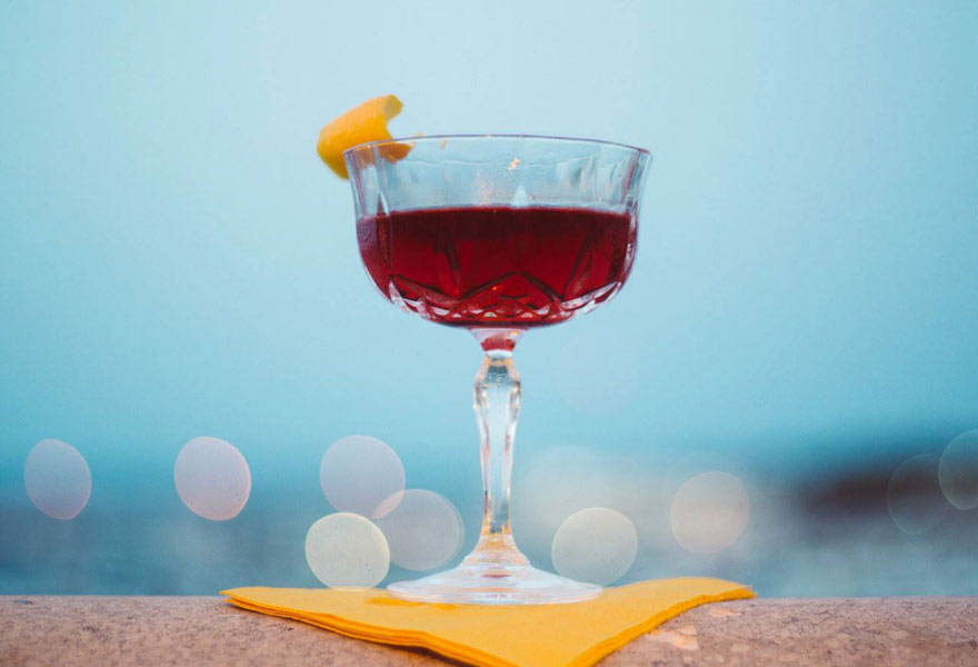 A drink at Batik Bar